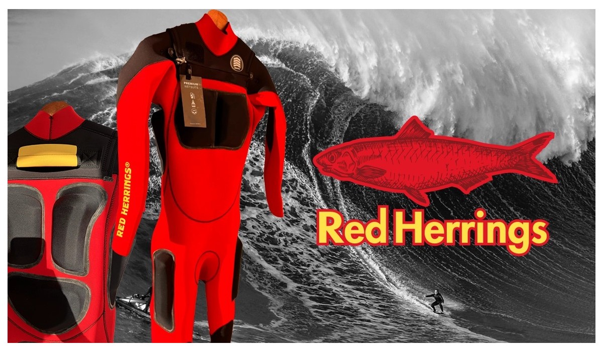 The NAZARE RED HERRINGS team chooses WETTY to ride the giant wave